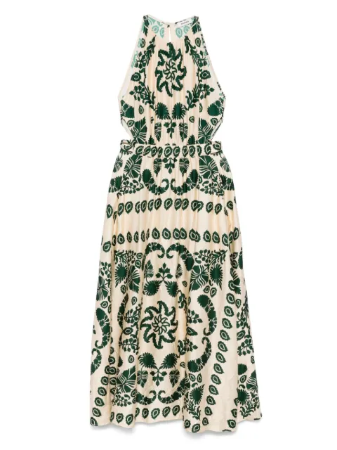 SANDRO paisley-print maxi dress