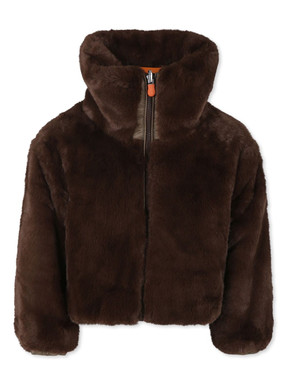 Save The Duck Kids faux-fur jacket - Brown