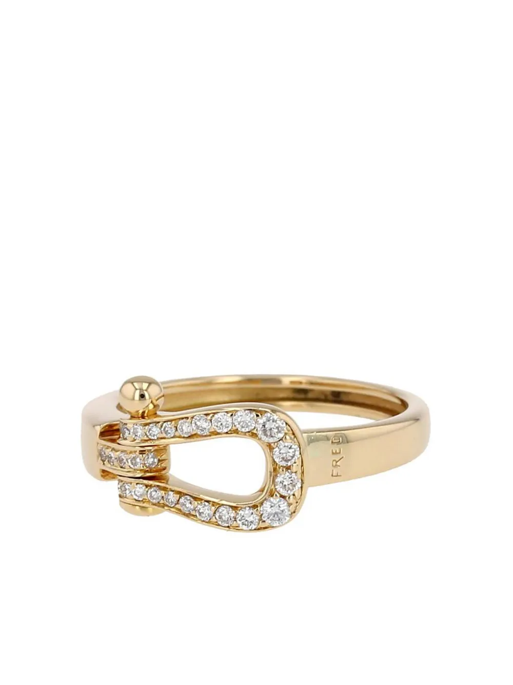 Fred 18kt yellow gold Force diamond ring - Goud