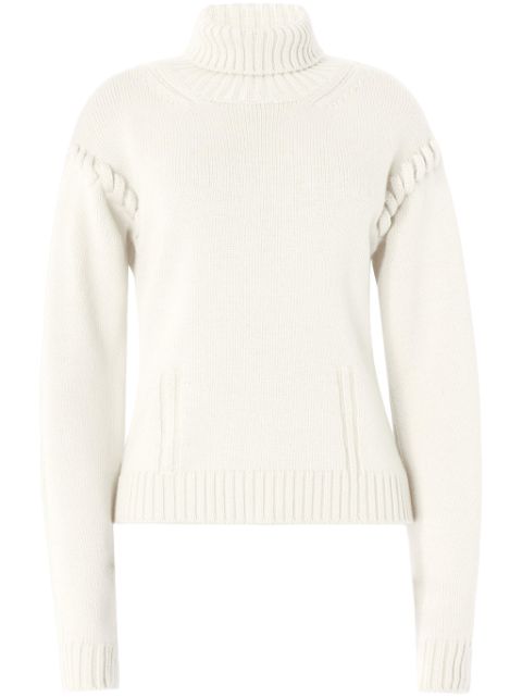 Genny tubular-stitching wool sweater