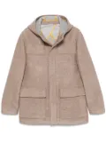 Manuel Ritz hooded coat - Brown