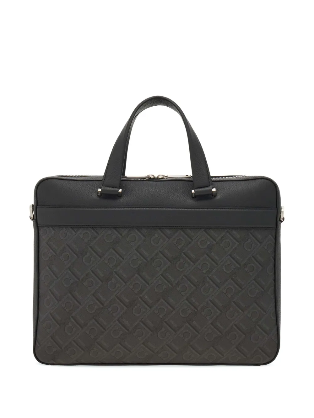 Ferragamo Leren aktetas Grijs
