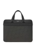 Ferragamo logo-stamp leather briefcase - Grey