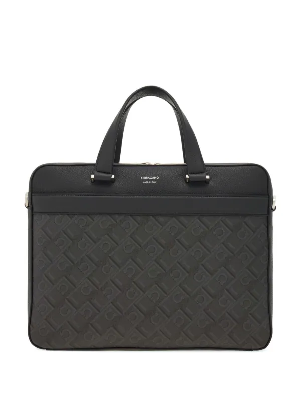 Ferragamo レザービジネスバッグ | グレー | FARFETCH JP