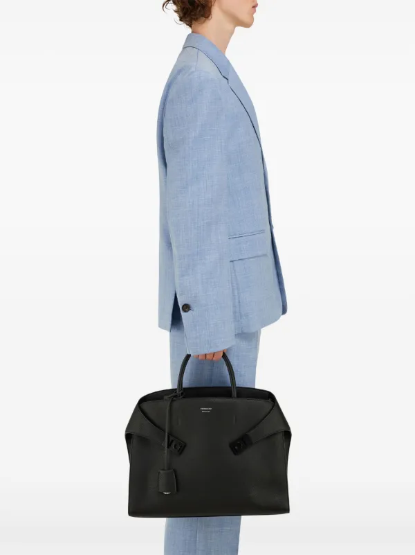 関税送料込 FERRAGAMO Hug ブリーフケース Testa di Moro Ferragamo Hug Briefcase | Black | FARFETCH