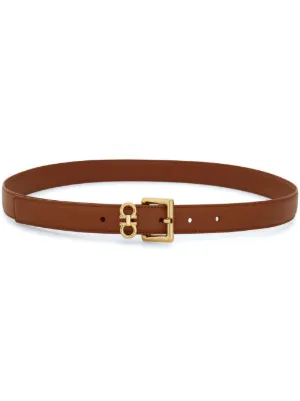 Lauren Ralph Lauren ロゴバックル レザーベルト | ブラウン | FARFETCH JP