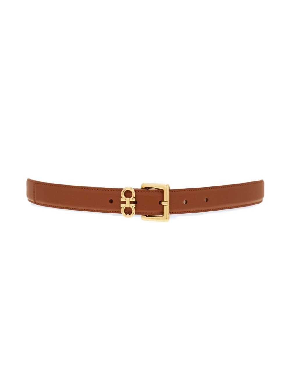 Ferragamo Riem met Gancini-plakkaat Bruin