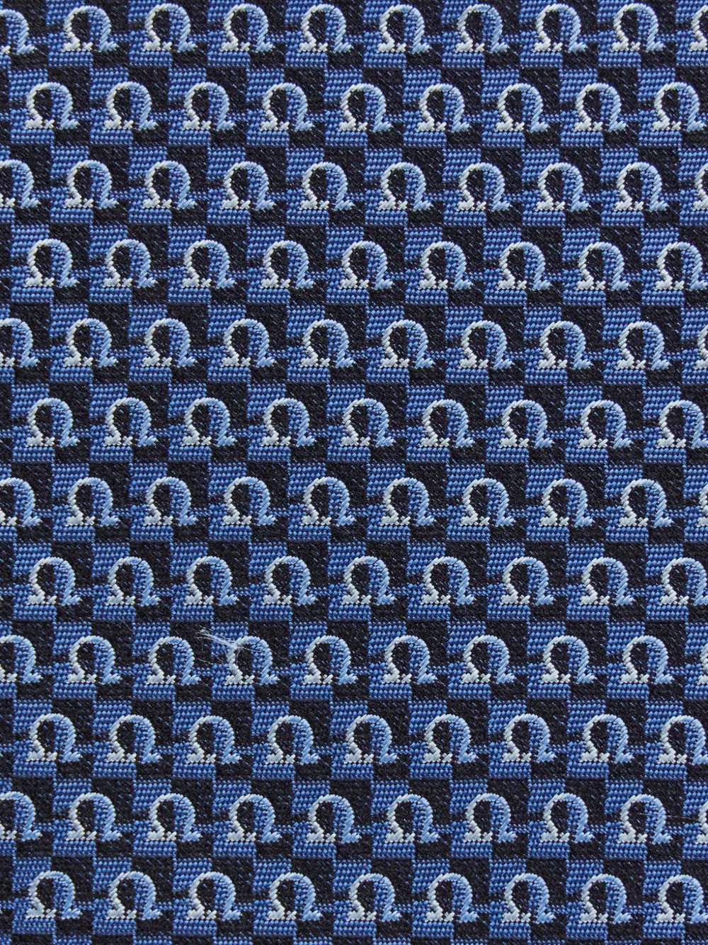 Ferragamo Stropdas met jacquard Blauw