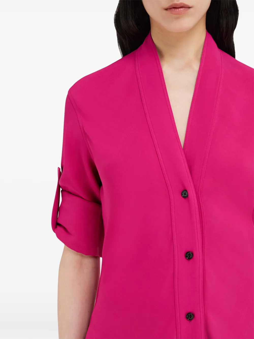 Ferragamo Blousejurk met zakdoek Roze