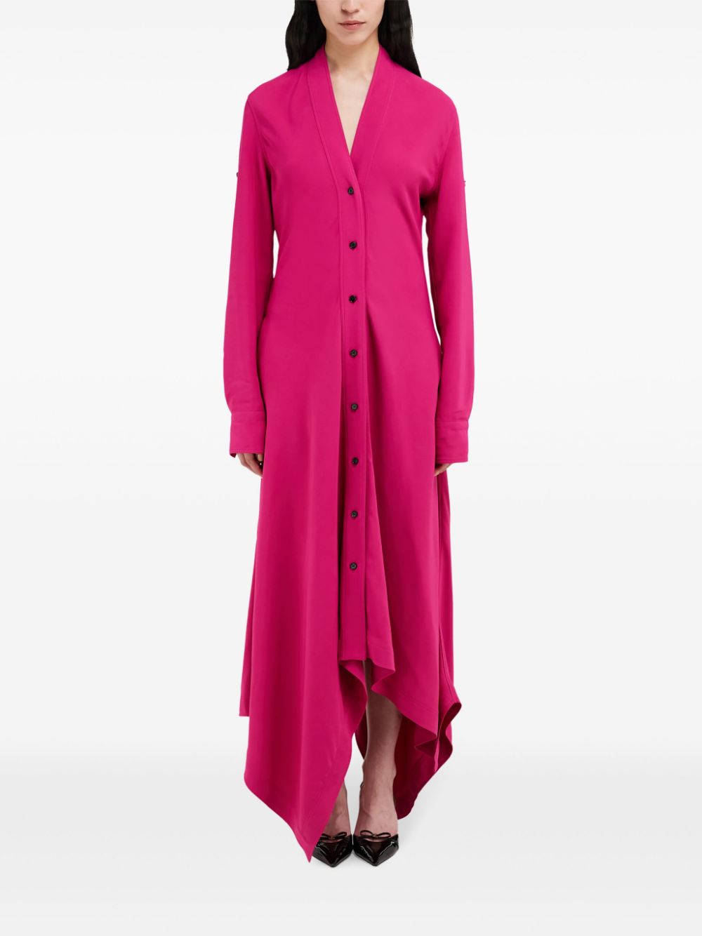 Ferragamo Blousejurk met zakdoek - Roze