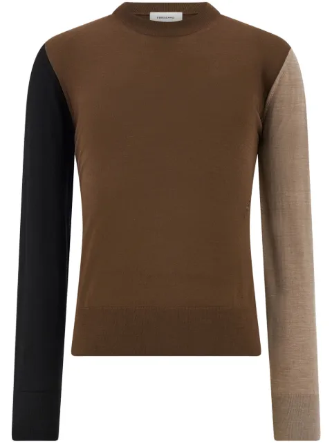 Ferragamo colour-block wool sweater