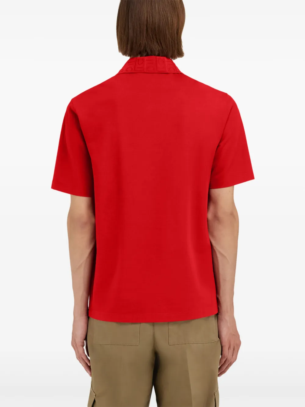 Ferragamo Polo con effetto jacquard | Abbigliamento | Image 4