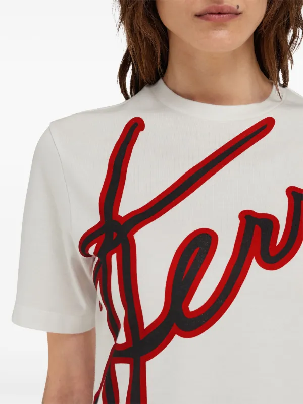 Ferragamo logo-print short-sleeved T-shirt | White | FARFETCH