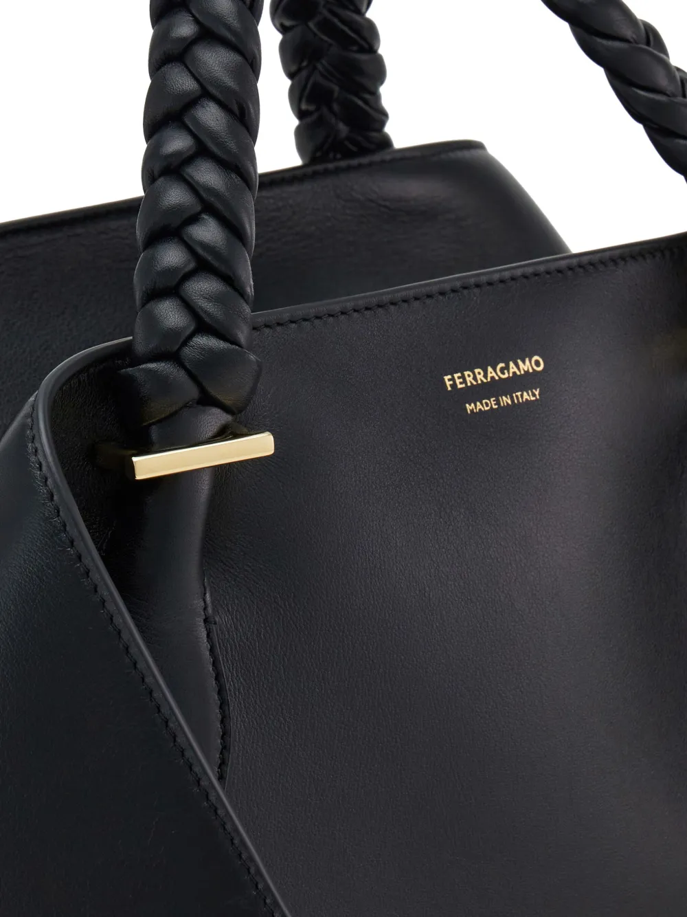 Ferragamo Kleine sjaal shopper Zwart