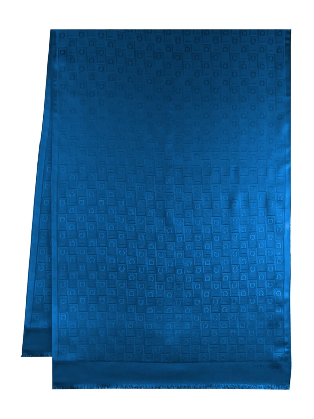 Ferragamo Stola met monogram Blauw