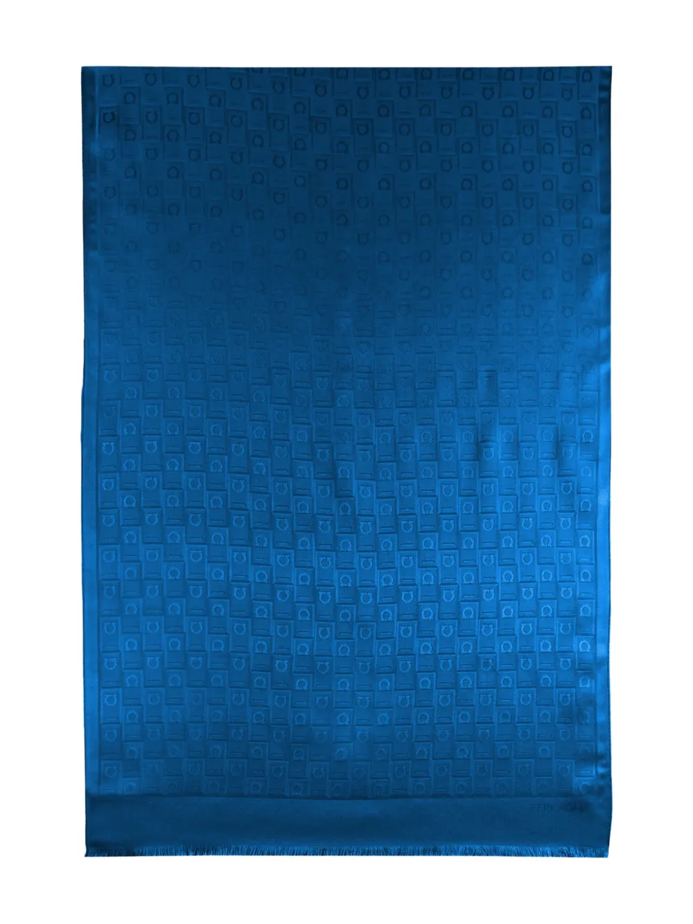 Ferragamo Stola met monogram Blauw