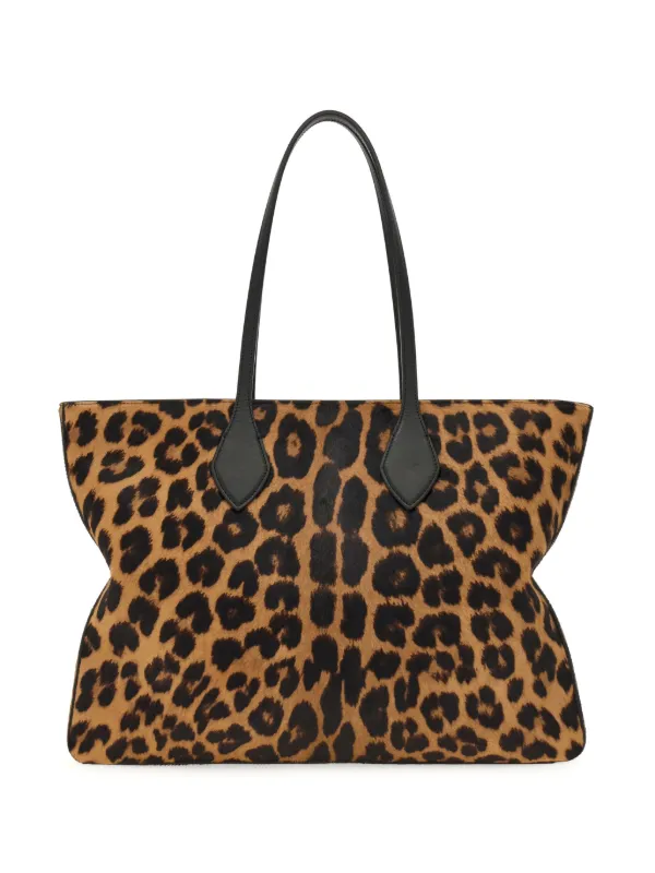 Ferragamo Animal Print Tote Bag Brown FARFETCH IN