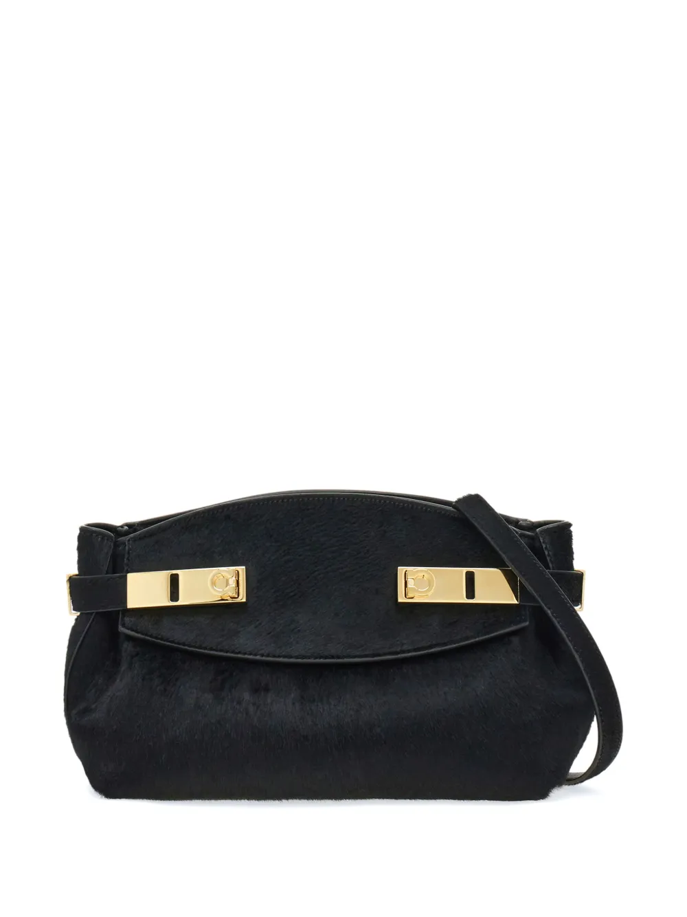 Ferragamo Hug ショルダーバッグ - ブラック Ferragamo Hug ショルダーバッグ - ブラック
