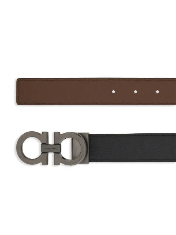 ベルト FERRAGAMO 'Gancini' reversible belt (780408 TESTADIMORO) Ferragamo Reversible Gancini Belt | Brown | FARFETCH