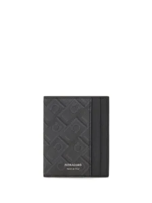 Ferragamo ガンチーニ パスポートケース | ブラック | FARFETCH JP