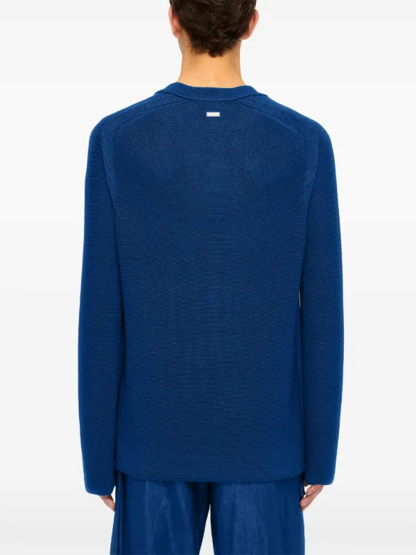 【送料&関税込】Ferragamo V-neck Sweater Ferragamo V-neck Sweater | Blue | FARFETCH HK