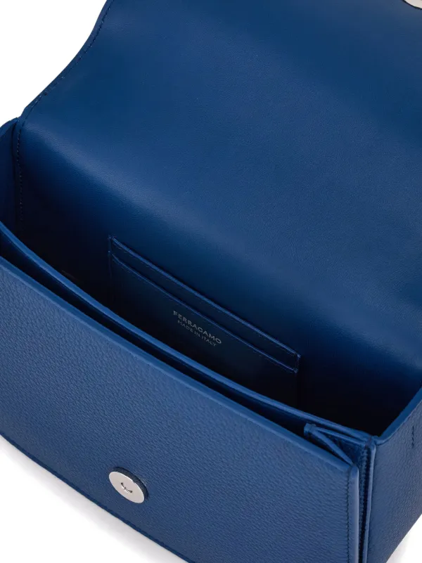 Ferragamo Double Gancini Crossbody Bag | Blue | FARFETCH
