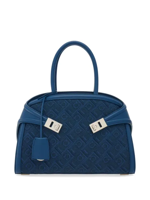 Ferragamo small Hug jacquard tote bag