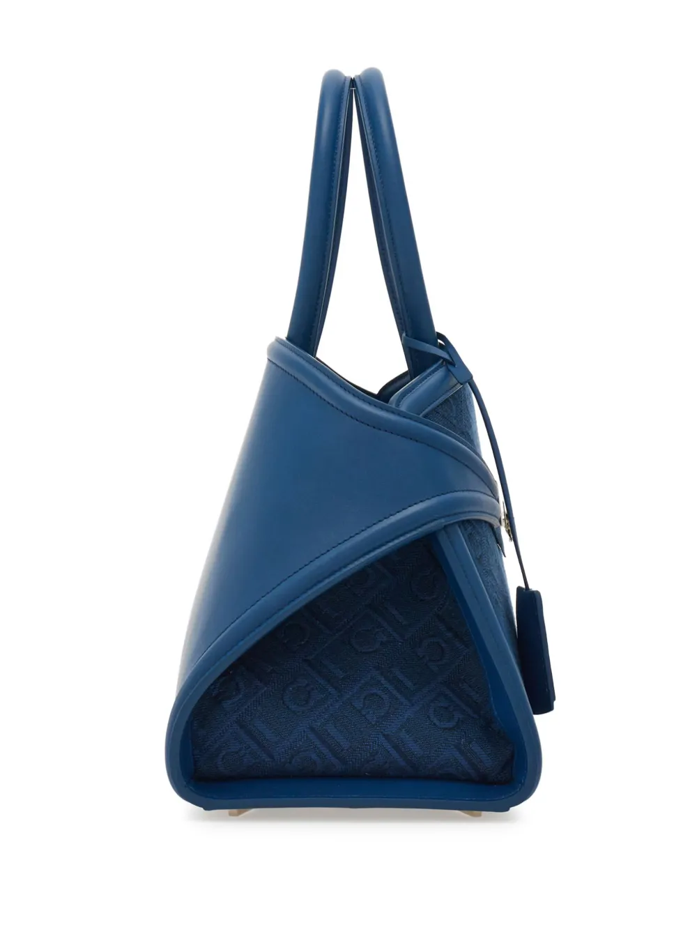 Ferragamo The Jacquard kleine shopper Blauw