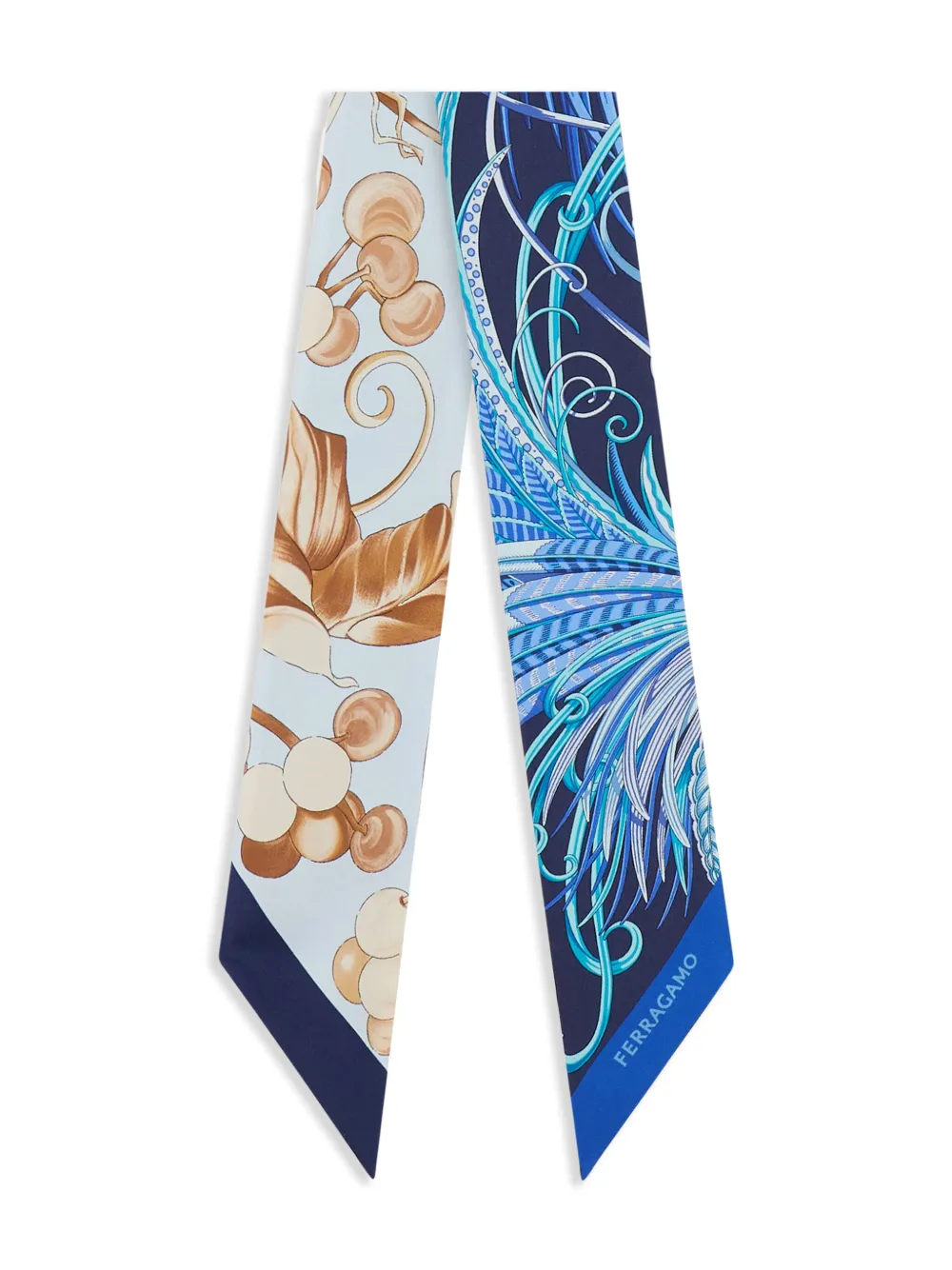 Ferragamo Sjaal met Animals-print Blauw