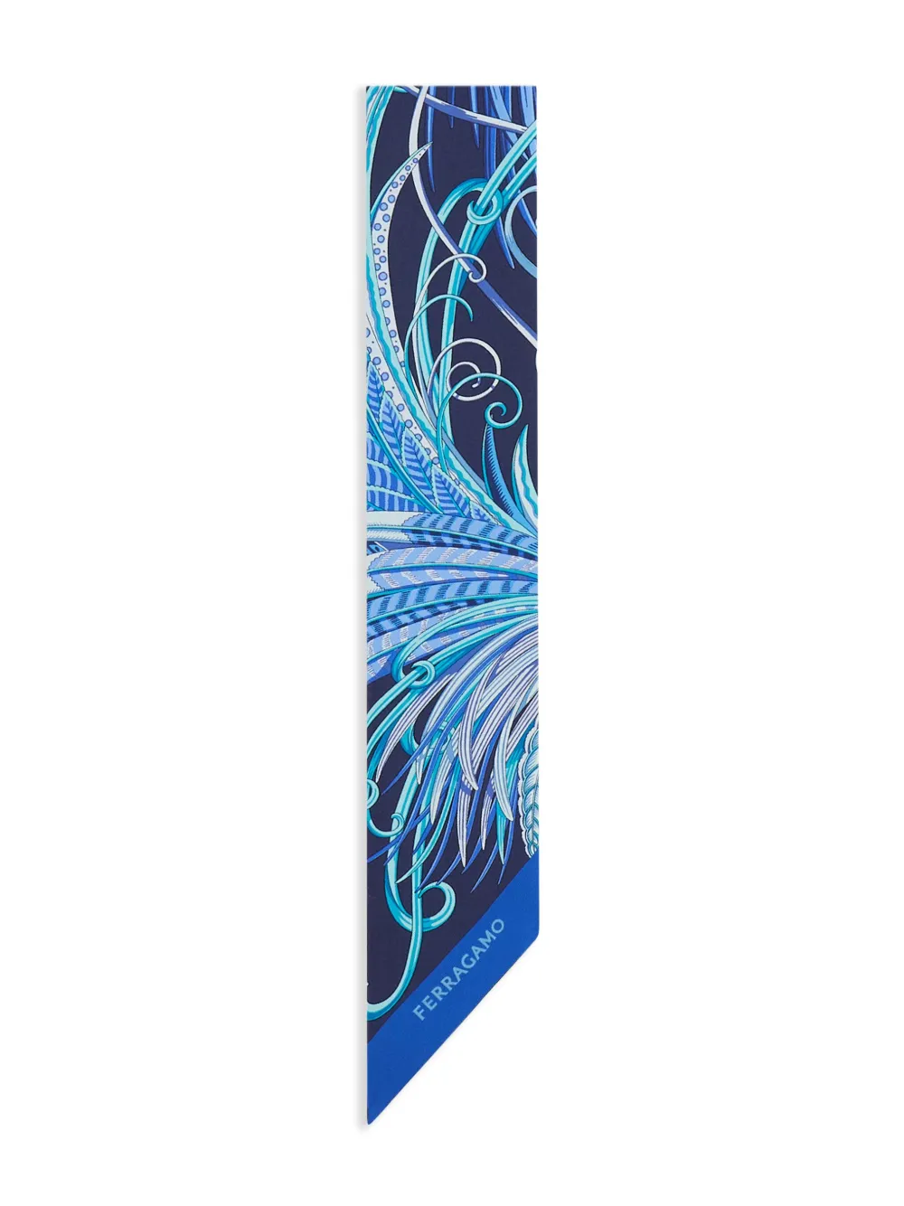 Ferragamo Sjaal met Animals-print Blauw