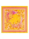 Ferragamo Animal print silk scarf - Pink