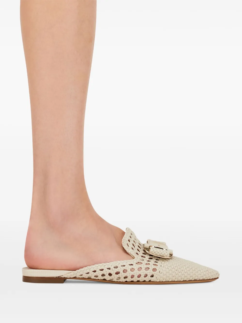 Ferragamo Vara mules Neutrals