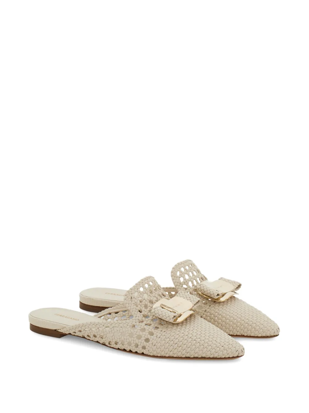 Ferragamo Vara mules Neutrals