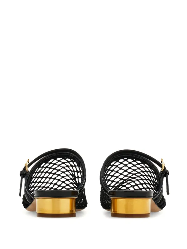 選ぶなら Mesh 40mm Ferragamo Mules FARFETCH | Black | 靴