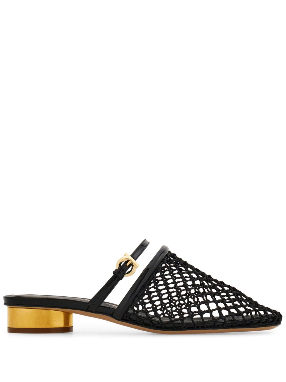 Ferragamo 40mm Mesh mules Black