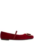 Ferragamo Mary Jane ballerina shoes - Red