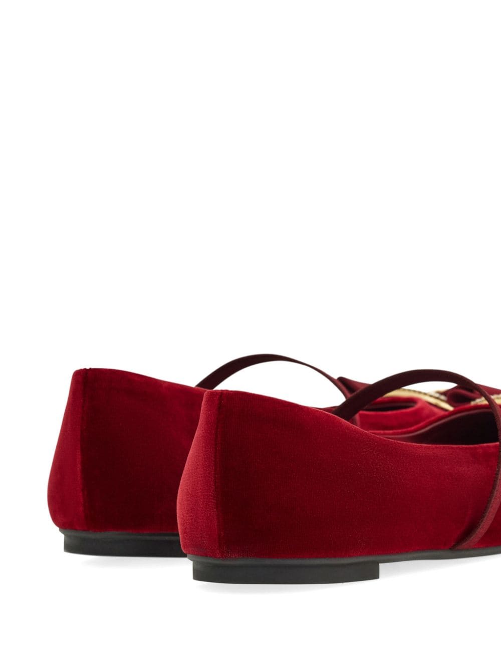 Shop Ferragamo Mary Jane Ballerina Shoes In Rot