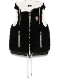 Moncler Grenoble padded zip-up gilet - Black