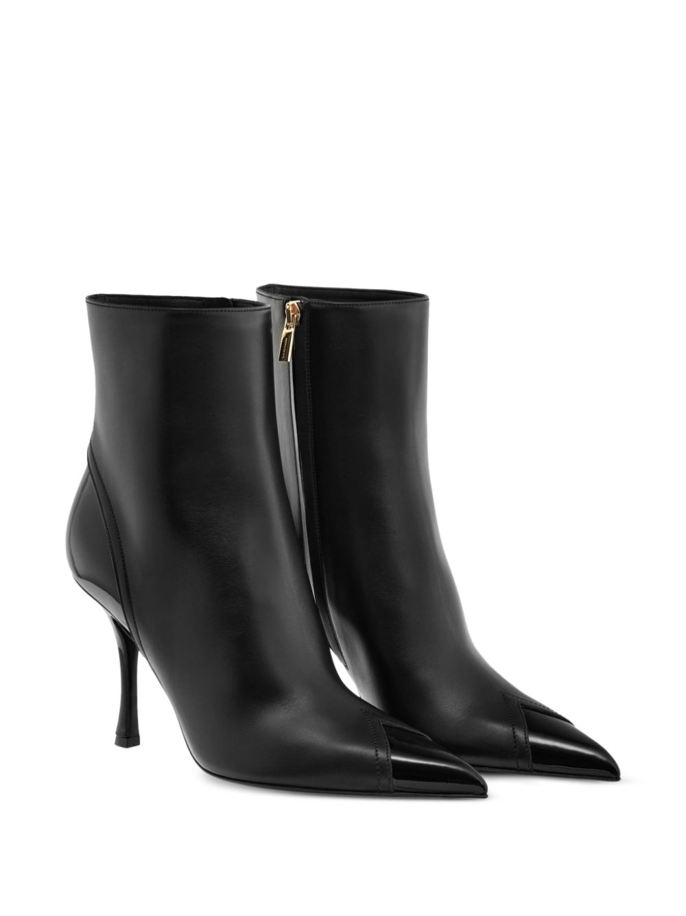 Ferragamo 95mm leather boots - Black