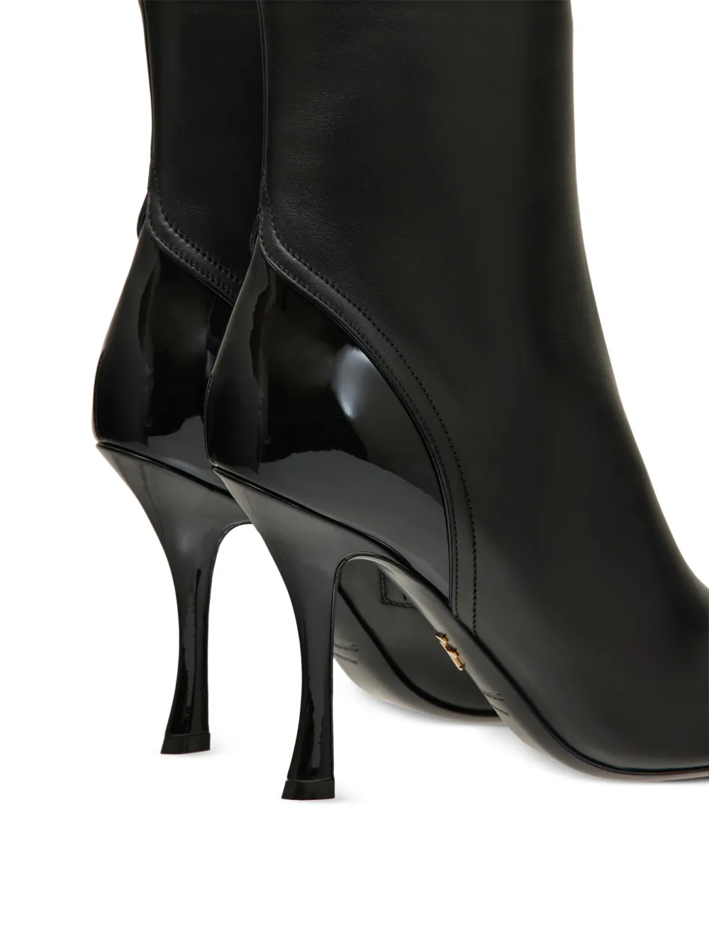 Ferragamo 95mm leather boots Black