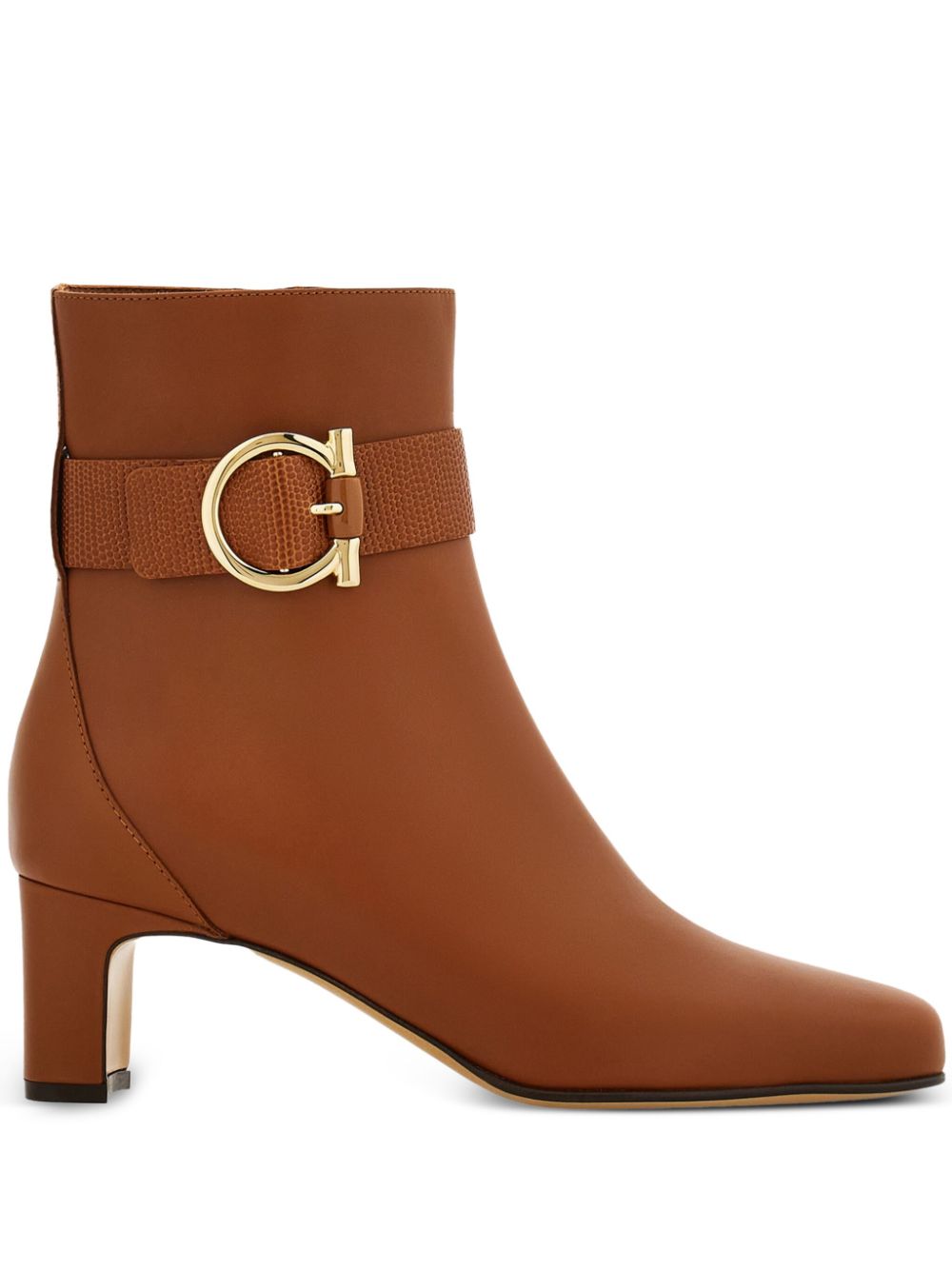 Ferragamo Gancini ankle boots Brown