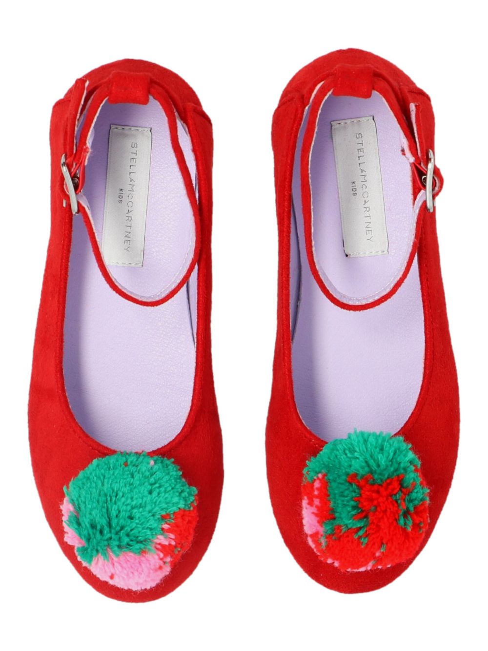 Stella McCartney Kids Fluffy Fruit ballerina's Rood