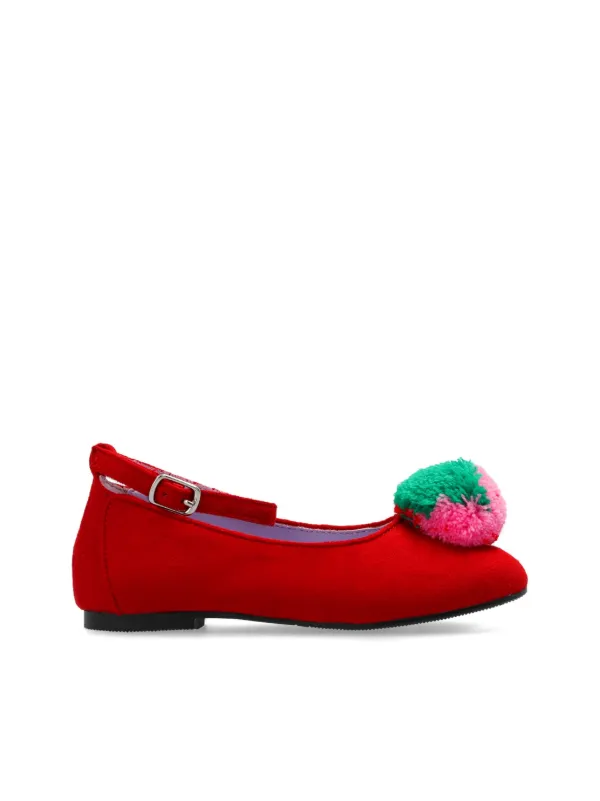 Stella McCartney Kids Fluffy Fruit Ballerina Shoes Red FARFETCH IN