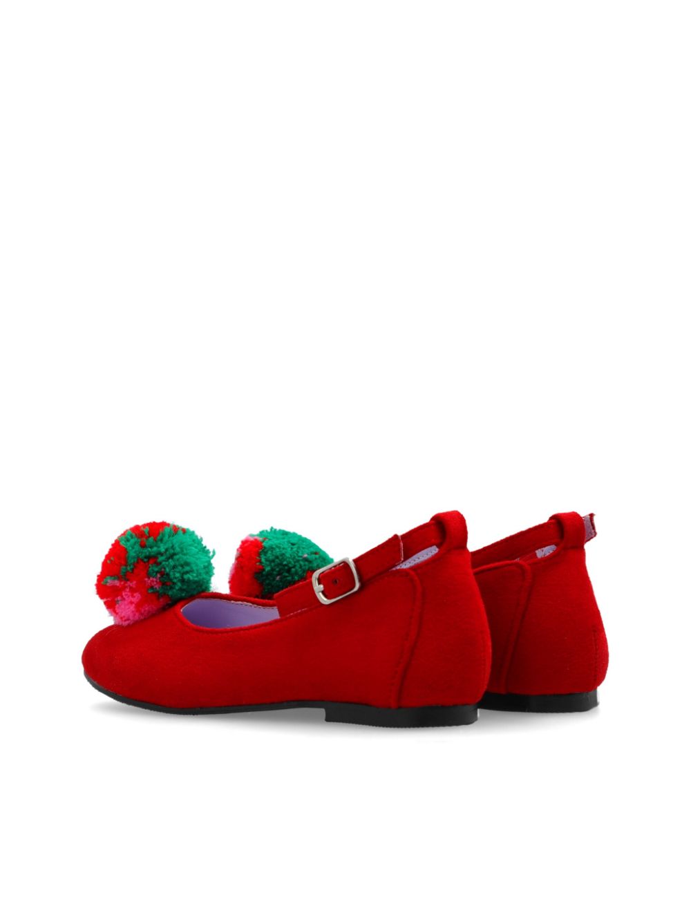 Stella McCartney Kids Fluffy Fruit ballerina's Rood