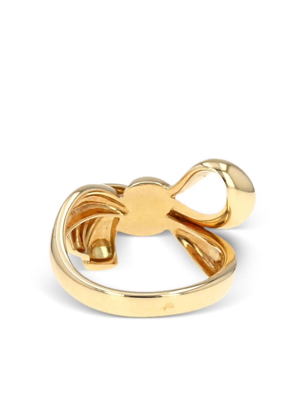 Christian Dior 18kt yellow gold bow ring Women