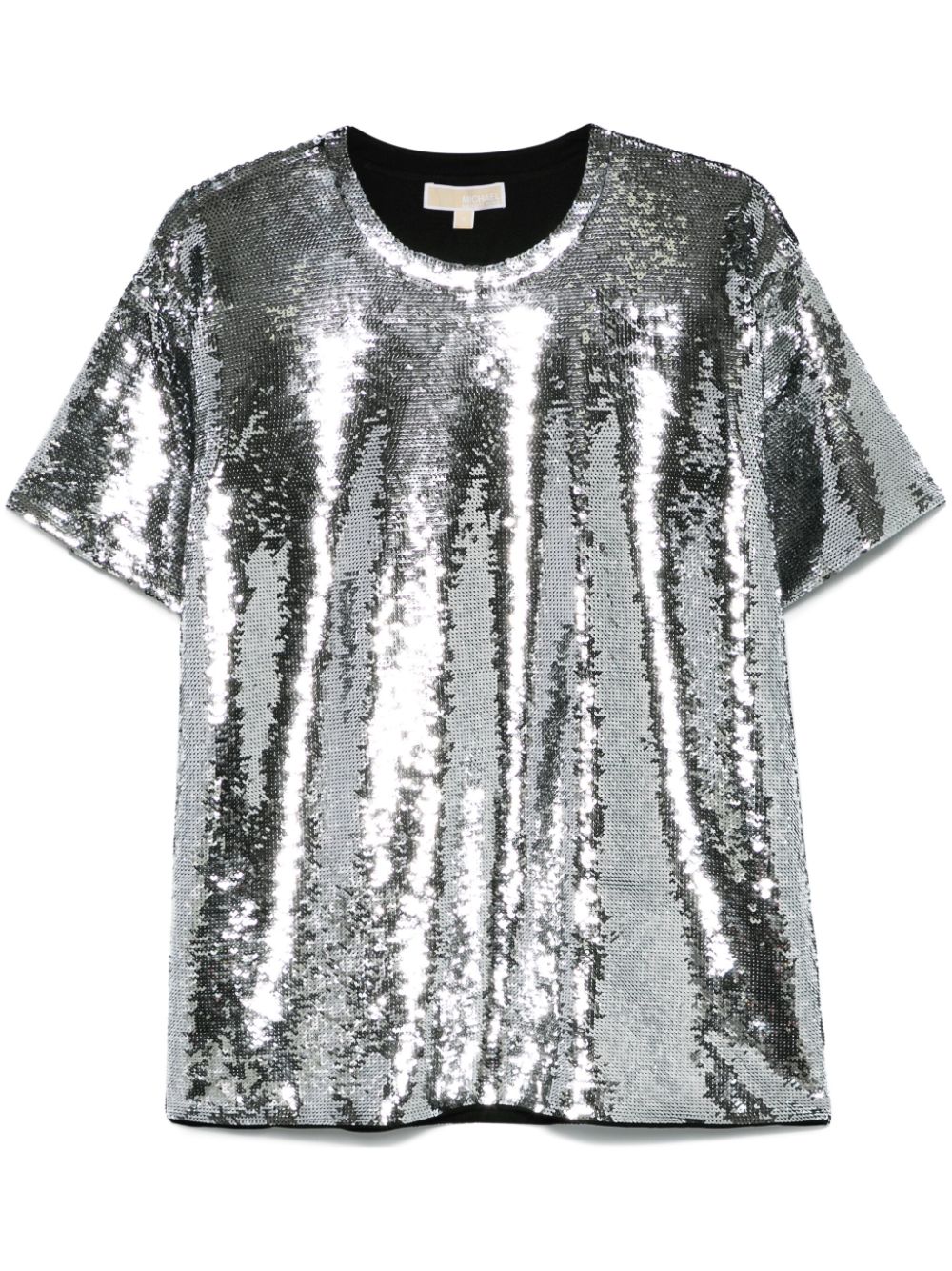 Michael Kors Jersey T-shirt met pailletten Zilver