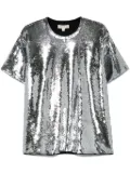 Michael Michael Kors sequined jersey T-shirt - Silver