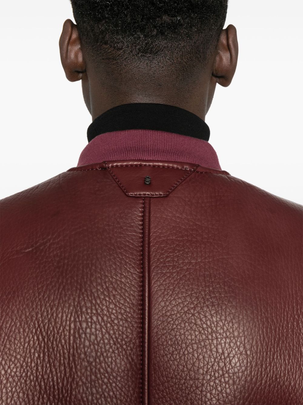 Shop Salvatore Santoro Leather Jacket In Red