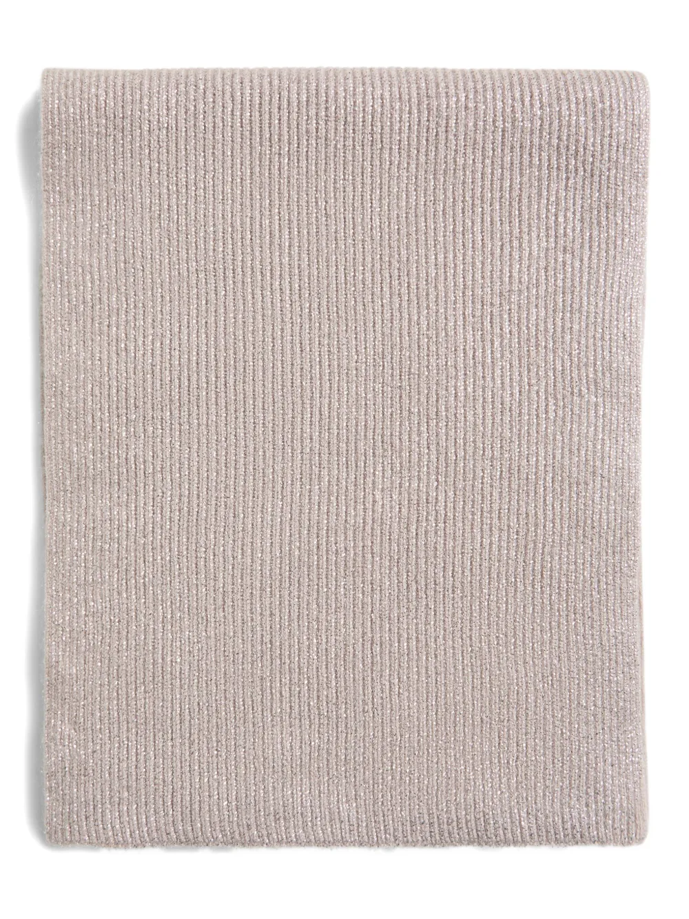 Brunello Cucinelli Kids ribbed-knit cashmere scarf | Pink | Image 1