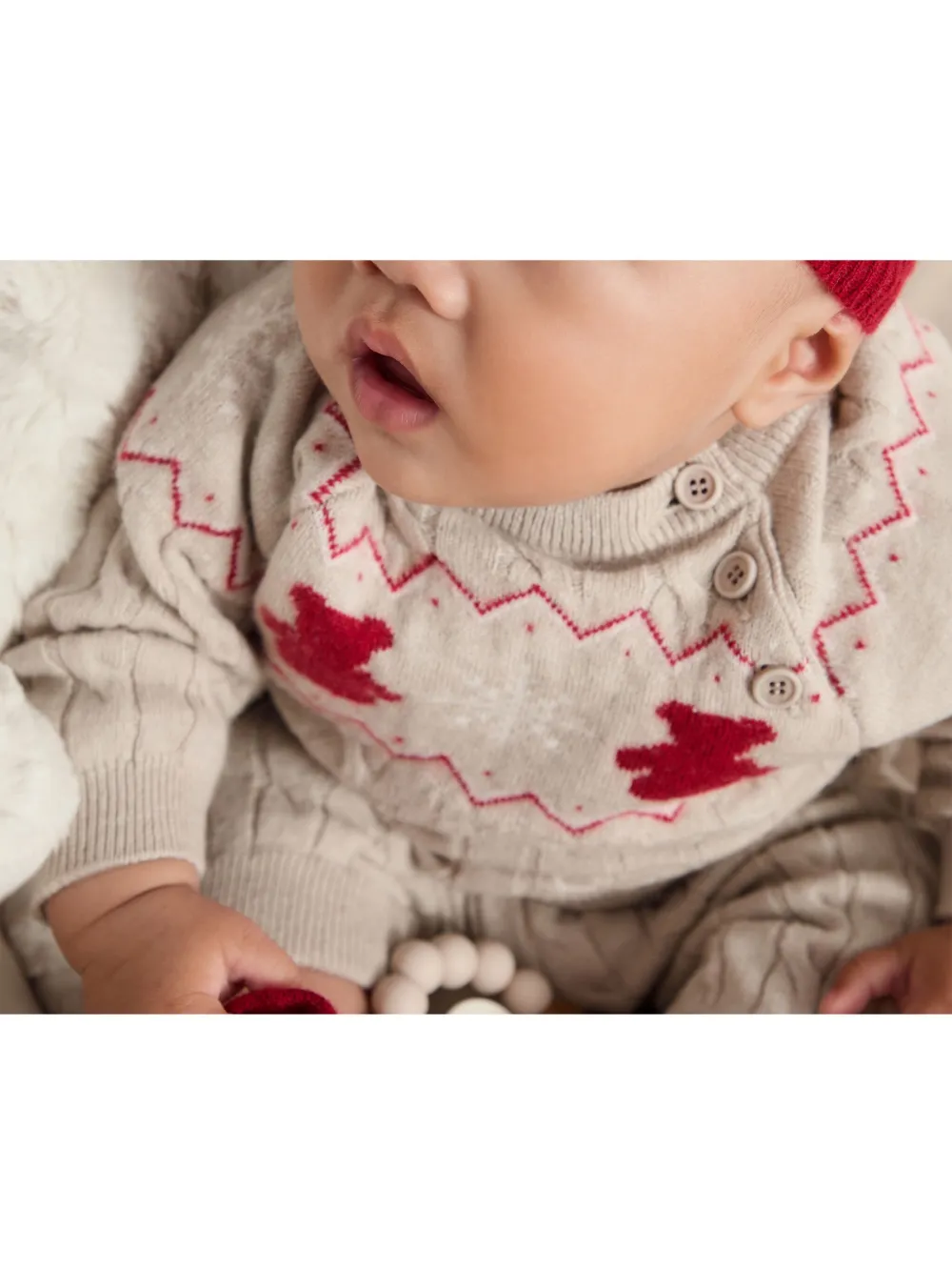 Brunello Cucinelli Kids Baby Bernie gecoördineerde set met jacquard Beige